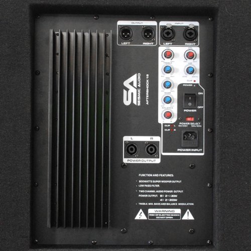 Seismic Audio - Aftershock-18 - Powered PA 18" Subwoofer Speaker Cabinet