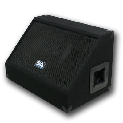 Seismic Audio - Pair of 15" PA DJ SPEAKERS 10" FLOOR MONITORS 4 SPEAKER CABLES PRO AUDIO - Band, Bar, Wedding