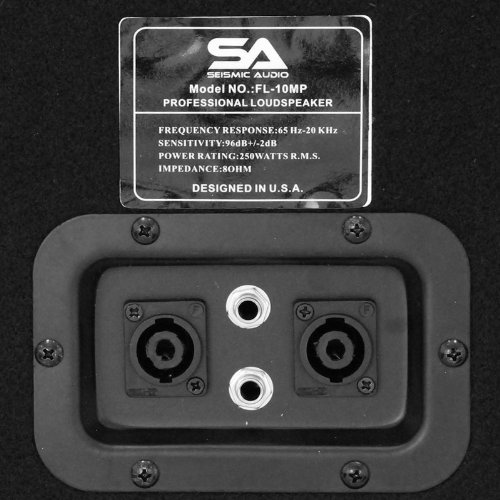 Seismic Audio - FL-10MP (Pair) - Pro Audio PA/DJ 10" Monitors - 100% Birch Plywood  - 500 Watts