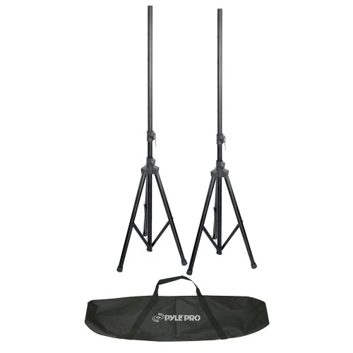 PYLE-PRO PSTK105 Heavy-Duty Dual Speaker Stand with Traveling Bag Kit