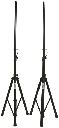 ASC (2) Pro Audio Mobile DJ PA Speaker Stands or Lighting 6 Foot Adjustable Height Tripod & Nylon Travel Bag