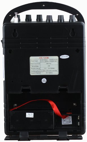 HISONIC HS120B Portable PA System with Wireless Microphones Black