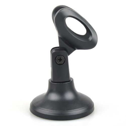BestDealUSA Black Mini Studio Speech Microphone with Stand 3.5mm Jack 1.6m