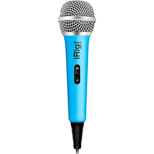 IK Multimedia iRig Voice (blue) karaoke microphone for smartphones and tablets