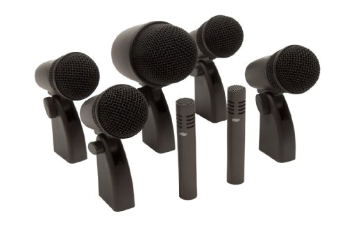 OSP DK-7 7 Piece Drum Microphone Kit with Deluxe Case