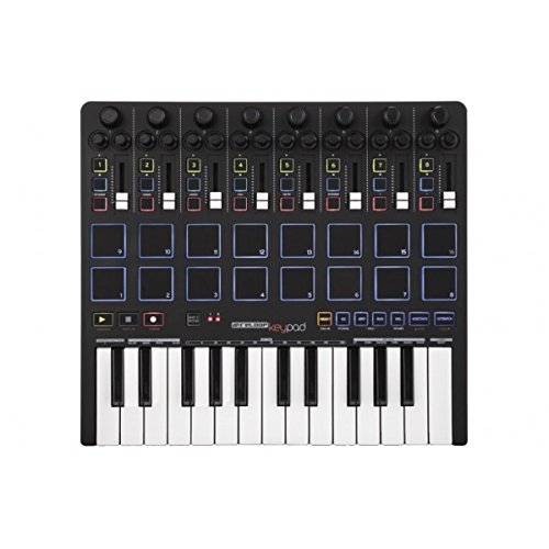 Reloop Keypad Compact USB MIDI Keyboard with DAW Control and Drum Pads