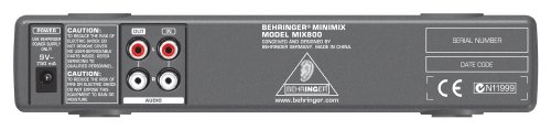 Behringer Minimix Mix800 Ultra-Compact Karaoke Machine with Voice Canceller And Fx