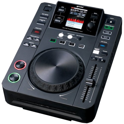 Gemini CDJ650 Tabletop Media Player MIDI/CD/U