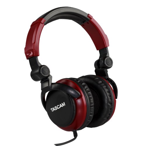 TASCAM TH-2000-R Professional Grade Headphones (Red/Black)