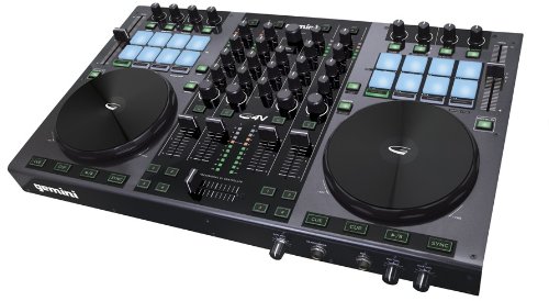 Gemini DJ G4V DJ Controller 4 Channel Midi Controller with Soundcard