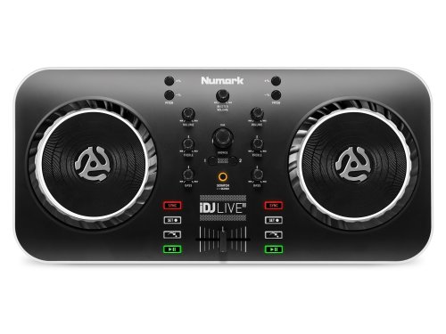 Numark iDJ Live II DJ Controller for Mac, PC, iPad, iPhone and iPod Touch (USB, Lightning and 30-pin)