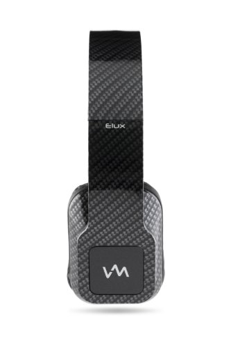 VM Audio Elux On Ear DJ Stereo MP3 iPhone Bass Headphones - Carbon Fiber/Black