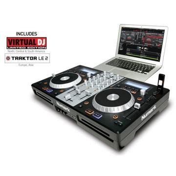 Numark MixDeck Express Premium DJ Controller with CD and USB Playback