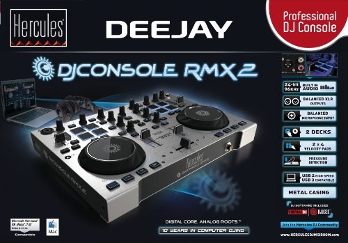 Hercules DJ 4780729 Console RMX 2 DJ Controller Silver/Black