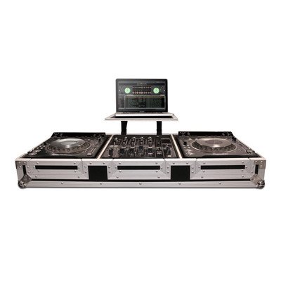 Road Ready RRCDJ200010W Coffin for Pioneer CDJ2000 and 10-Inch Mixer
