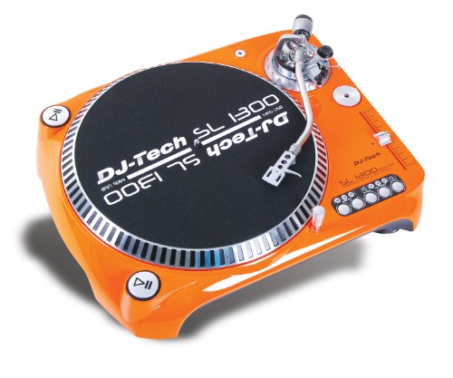 Dj Tech SL1300MK6USB-ORA Direct Drive DJ Turntable, Orange