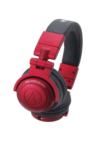Audio Technica ATH-PRO500MK2 RD RED | DJ Monitor Headphones (Japan Import)