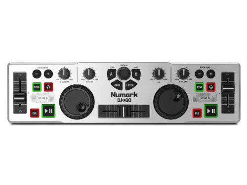 Numark DJ 2 Go Ultra-Portable USB DJ Controller for Mac or PC