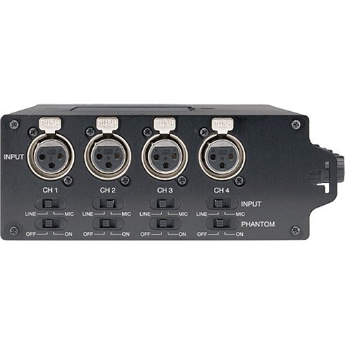 Azden FMX-42 Pro 4-Channel Microphone Field Mixer with 4 XLR Inputs.