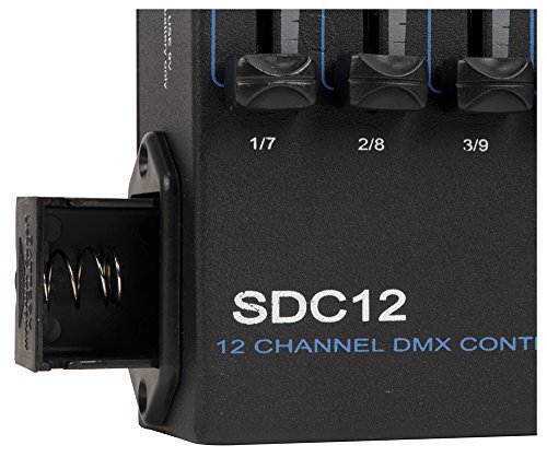 ADJ Products SDC12 Basic Manual 12-Channel DMX Controller Utilizing 6 Faders with Two Bank Button for Complete Control