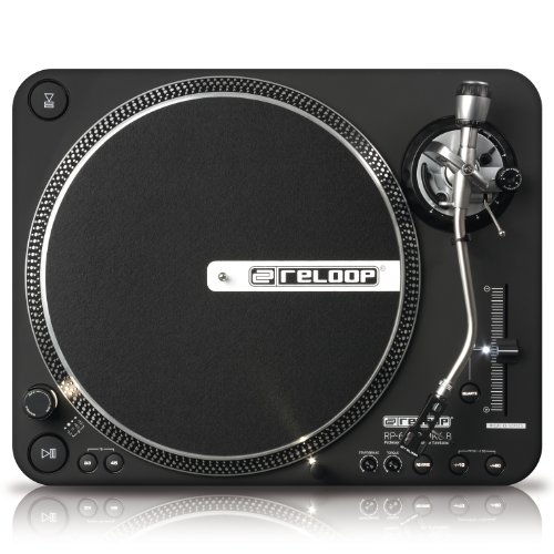 Reloop RP-6000 MK6 B Direct Drive High Torque Turntable, Black (RP-6000-MK6)
