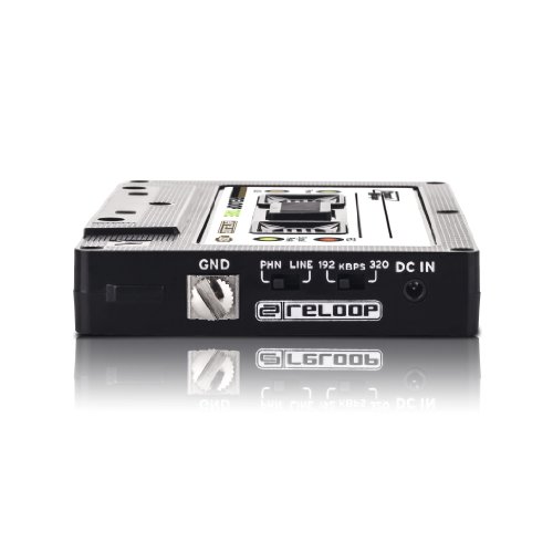 Reloop USB Mixtape Recorder with Retro Cassette Look, Black (TAPE)