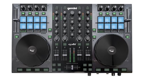 Gemini DJ G4V DJ Controller 4 Channel Midi Controller with Soundcard