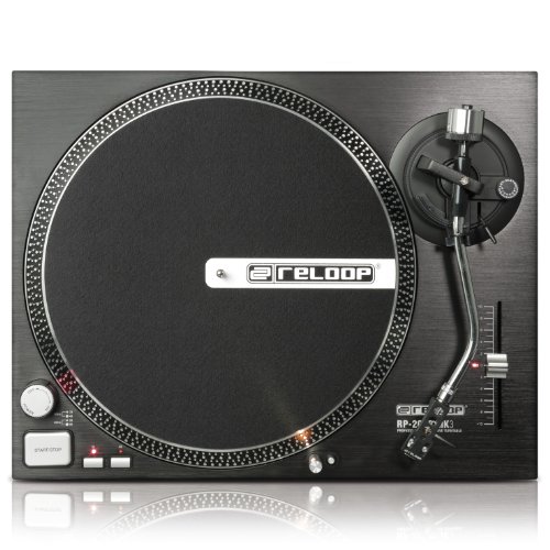 Reloop RP-2000 MK3 Direct Drive Turntable with Needle, Black (RP-2000-MK3)