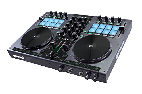 Gemini DJ G2V DJ Controller 2 Channel Midi Controller with Soundcard