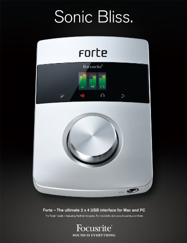 Focusrite Forte Premium 2 In, 4 Out Portable USB Interface for Mac and Windows