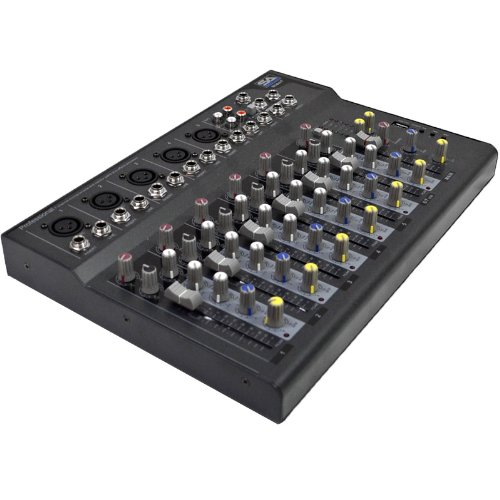 Seismic Audio - Slider7 - 7 Channel Mixer Console with USB Interface