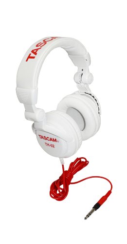 TASCAM TH02-W Closed-Back Stylish Headphone, White