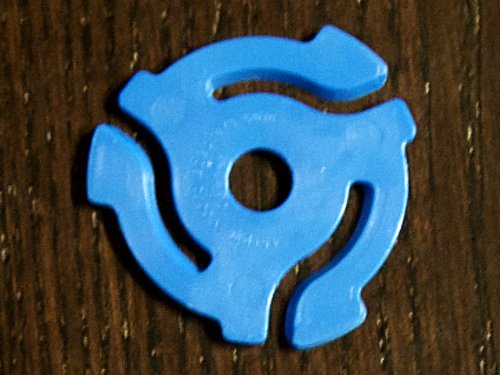 (20 Pack) TWENTY Blue Plastic 45 RPM 7 Inch Vinyl Record Adaptor - 7" Inserts