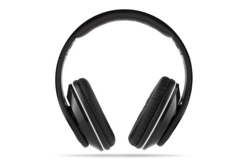 VM Audio Elux Over Ear DJ Stereo MP3 iPhone iPod Bass Headphones Piano Black