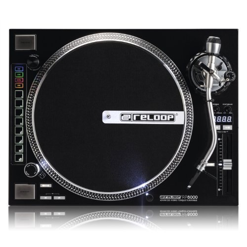 Reloop RP-8000 Advanced Hybrid Torque Turntable with Upper-Torque Direct Drive, Black