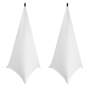 On-Stage SSA100 Speaker/Lighting Stand Skirt, 2-Pieces (White)