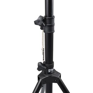 Universal Speaker Stand Mount Holder - Heavy Duty Rubber Capped Tripod w/ Adjustable Height from 59.1" to 82.7" Locking Safety PIN & 35mm Compatible Insert On-Stage or In-Studio Use - Pyle PSTND1 Universal Speaker Stand Mount Holder - Heavy Duty Rubber Capped Tripod w/ Adjustable Height from 59.1" to 82.7" Locking Safety PIN & 35mm Compatible Insert On-Stage or In-Studio Use - Pyle PSTND1